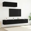 Vidaxl - Ensemble De Meuble Tv 3 Pcs Chêne Noir 200 X 30 X 30 Cm