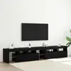 Vidaxl meuble tv 2 pcs chêne noir 230 x 36,5 x 40 cm bois d'ingénierie