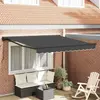 vidaXL Auvent rétractable manuel  Anthracite 300x250 cm