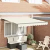 vidaXL Auvent Rétractable Crème 300x250 cm Aluminium et polyester