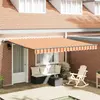 vidaXL Auvent Rétractable Automatique Jaune et Orange 400x300 cm