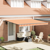 Vidaxl - Auvent Rétractable With Jaune Et Orange 400 × 300 Cm Tissu