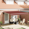 vidaXL Auvent Rétractable Orange et marron 400 × 300 cm