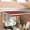 vidaXL Store rétractable manuel orange et marron 350x250 cm