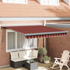 vidaXL Store Rétractable Manuel Orange et Marron 350x250 cm