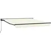 vidaXL Store rétractable Crème 350x250 cm Tissu