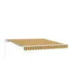 vidaXL Auvent Rétractable Rayé Multicolore 350x250 cm