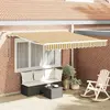 vidaXL Store rétractable Multicolore 350 x 250 cm