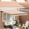vidaXL Auvent rétractable automatique à rayures 350x250 cm