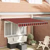 vidaXL Auvent Rétractable Orange et marron 350x250 cm