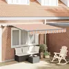 vidaXL Auvent Rétractable Multicolore 300 x 250 cm tissu
