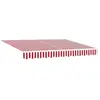 vidaXL Store manuel rétractable avec LED rouge et blanc 300x250 cm