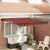 vidaXL Auvent Rétractable Orange et marron 300x250 cm
