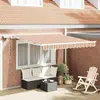 vidaXL Auvent Rétractable with Multicolore 300 x 250 cm Tissu