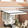 vidaXL Auvent Rétractable Blanc 300x250 cm Polyester