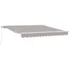 vidaXL Vidaxl Auvent Gris Clair 3 X 2,5 M Polyester Et Métal