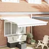 vidaXL Auvent Blanc 350 x 250 x 165 cm Polyester et Aluminium