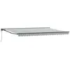 vidaXL Store rétractable anthracite et blanc 500 x 300 cm