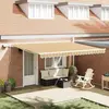 vidaXL Auvent Rétractable Multicolore 450 × 300 cm Tissu et acier