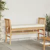 vidaXL Banc De Jardin Vidaxl Avec Coussin De 110 Cm En Bambou