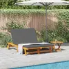 Transat VidaXL - Set de 2 - Marron