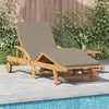 vidaXL Transat 2 pcs Taupe 40 x 40 x 40cm Bois d'acacia massif