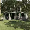 vidaXL Tente familiale avec toit vert et blanc 745 x 700 x 217 cm