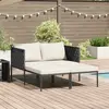 Chaise longue VidaXL - Blanc crème