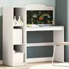 vidaXL Bureau Tableau Noir Blanc Et Gris 120 X 45 X 118.5 Cm
