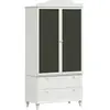 vidaXL Vidaxl Armoire Tableau Noir Avec Tiroir Blanc Bois D'ingénierie