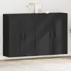 vidaXL Vidaxl Armoires Murales 2 Pcs Chêne Noir Bois D'ingénierie