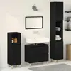 vidaXL Ensemble de mobilier de salle de bain 3 pcs Chêne noir