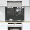 vidaXL Dosseret De Cuisine Vidaxl En Gris Foncé - 80x60x0.6 Cm En Verr...