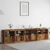 vidaXL Vidaxl Buffet Avec Éclairages Led Bois Ancien 283x37x67 Cm
