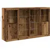 vidaXL Buffet LED Bois ancien 163 x 37 x 100 cm Bois d'ingénierie