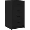 vidaXL Buffet Vidaxl Bois Noir 40x41x75 Cm Bois D'ingénierie