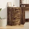 vidaXL Buffet Vidaxl Chêne Fumé 40x41x75 Cm Bois Reconstitué