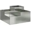 vidaXL Jardinière 80x80x48 cm en acier galvanisé