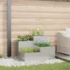 vidaXL Jardinière 80x80x60 cm en acier galvanisé