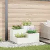vidaXL Jardinière 100x100x60 cm Acier Blanc