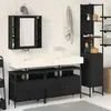 Vidaxl - Ensemble De Meubles De Salle De Bain 4 Pcs Chêne Noir