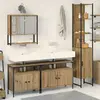 Vidaxl Ensemble De Mobilier De Salle De Bain 4 Pcs Chêne Artisanal