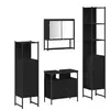 Vidaxl - Ensemble De Mobilier De Salle De Bain 4 Pcs Chêne Noir