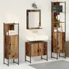 Vidaxl - Ensemble De Mobilier De Salle De Bain Avec Porte 4 Pcs Marron