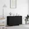 Vidaxl - Buffet Noir 120 X 41 X 75 Cm Bois D'Ingénierie