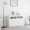 Buffet Blanc Blanc Bois D'Ingénierie 116 X 30 X 75 Cm Moderne Vidaxl