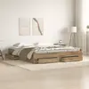 vidaXL Lits avec tiroirs Chêne artisan 180x200 cm Bois d'ingénierie 3333961