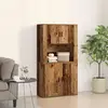 vidaXL Vidaxl Buffet En Bois Ancien 80x33x150 Cm En Bois Reconstitué