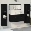 Vidaxl - Ensemble De Meubles De Salle De Bain 4 Pcs Chêne Noir