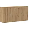 vidaXL Buffet 2 pcs Chêne artisanal 79 x 38 x 80 cm Bois d'ingénierie